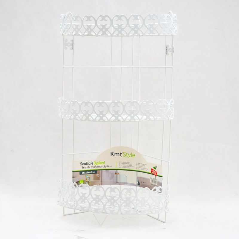 Rak Dapur Rak Sudut Kamar Mandi Stainless/Rak Serbaguna/Rak Sudut Stainless 3 Tingkat