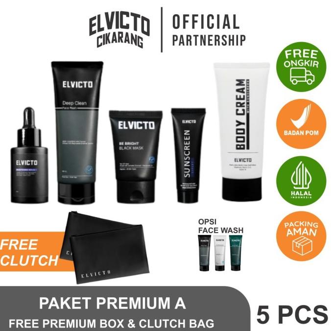 ELVICTO PAKET PREMIUM |SKINCARE KHUSUS PRIA MASAKINI