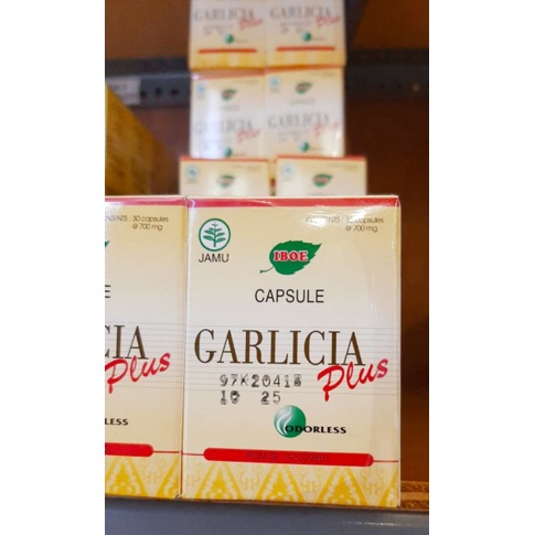 

Jamu IBOE 1 botol Garlicia Plus (Obat Kolesterol Alami) 30 kapsul (Bawang Putih Odorless Garlic Kapsul)
