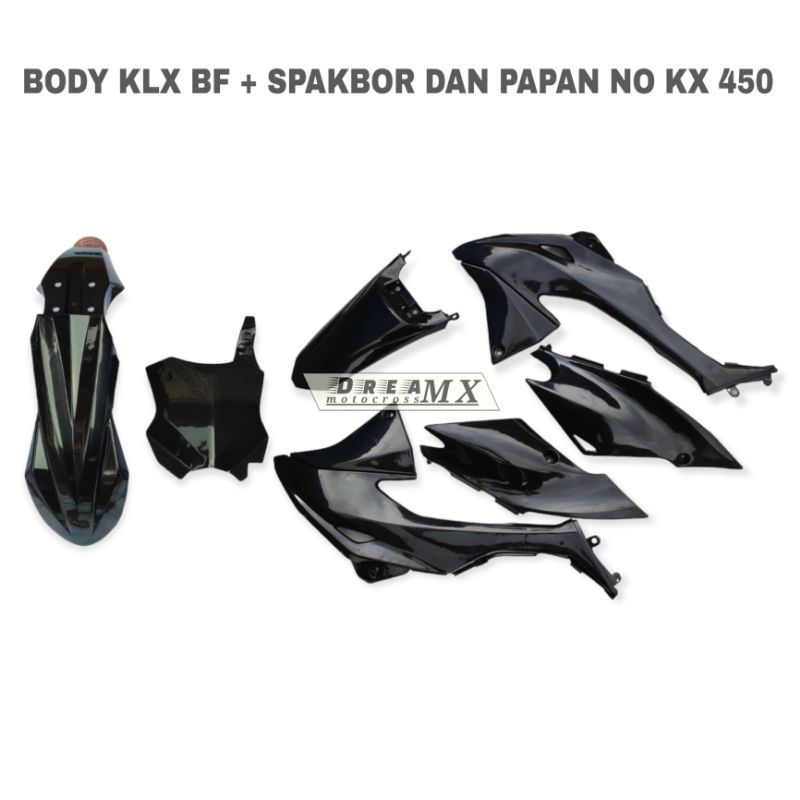 Body full set Klx bf plus Spakbor depan dan Papan nomor KX 450 2023 Body Supermoto klx bf se