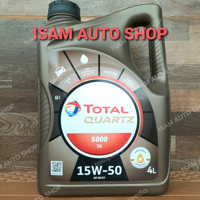 ✨Baru Total Quartz 5000 15W50 4 Liter Terbatas