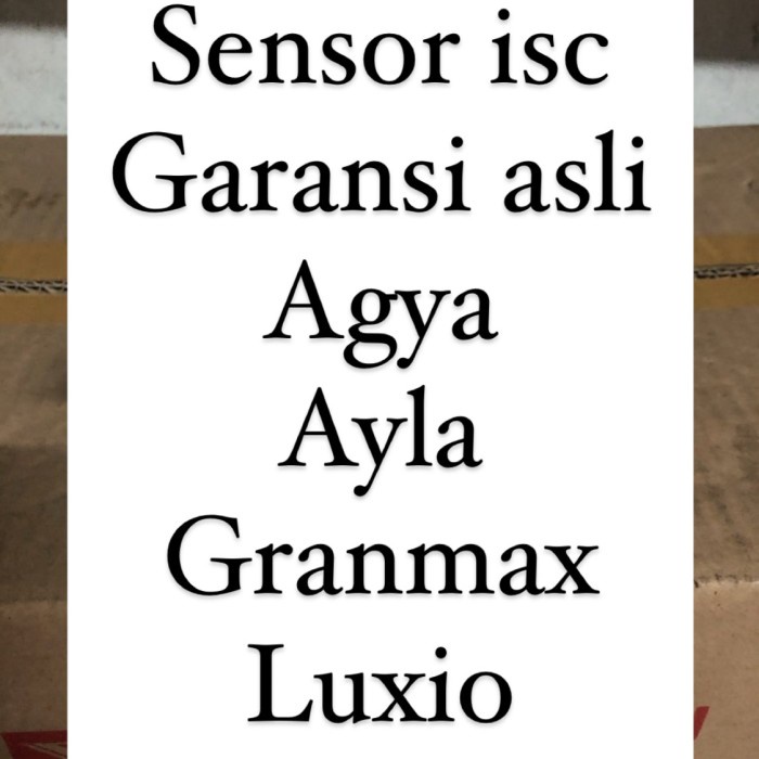 ✨COD Sensor Isc Idel Speed Control Garansi Asli Granmax Luxio Agya Ayla Limited