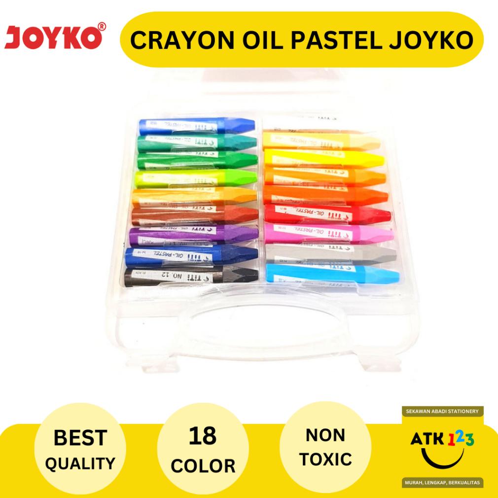 

Kekinian Crayon Oil Pastel Krayon Minyak TiTi Joyko 18 Warna