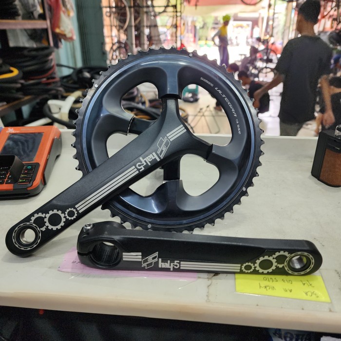 [Baru] Arm Crank Set Bcd 110/ P 170 Ultegra 105 Tiagra Sora 2 Sp Gt Half 5 Berkualitas