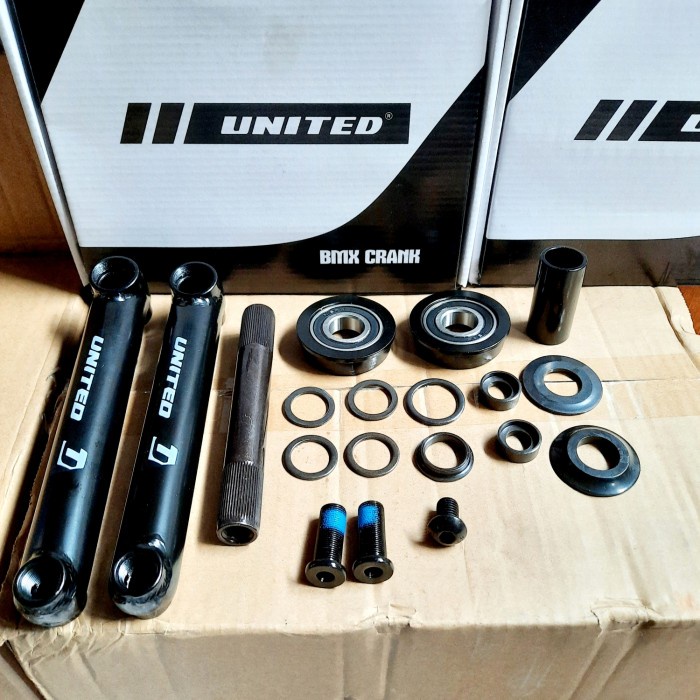 [Baru] Gir Gear Crank Set Sepeda Bmx United Bb Usa Diskon