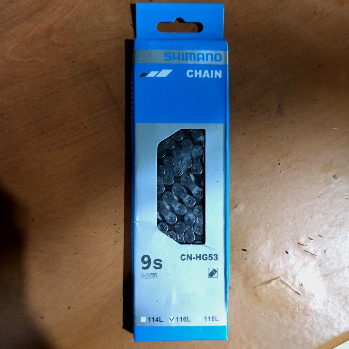 [Baru] Rantai Sepeda Shimano 9 Speed 116L Cn-Hg53 Mtb Lipat Terbaru