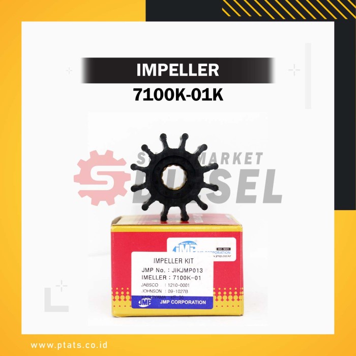 [COD] Jmp 7100 / 7100K / 7100-01K Marine Flexible Impeller Kit Genuine Limited