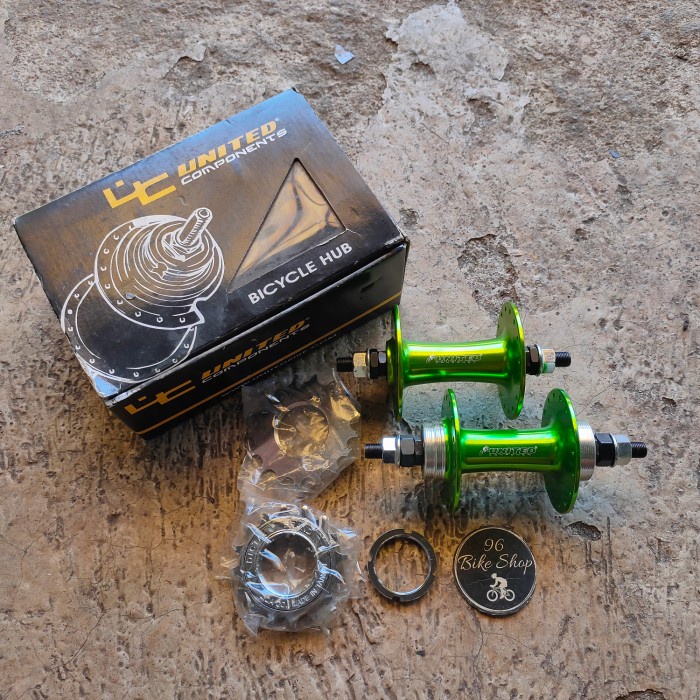 [Baru] Hub Fixie United Bearing 32 Hole Loncer Like Novatec Prompt - Hijau Berkualitas