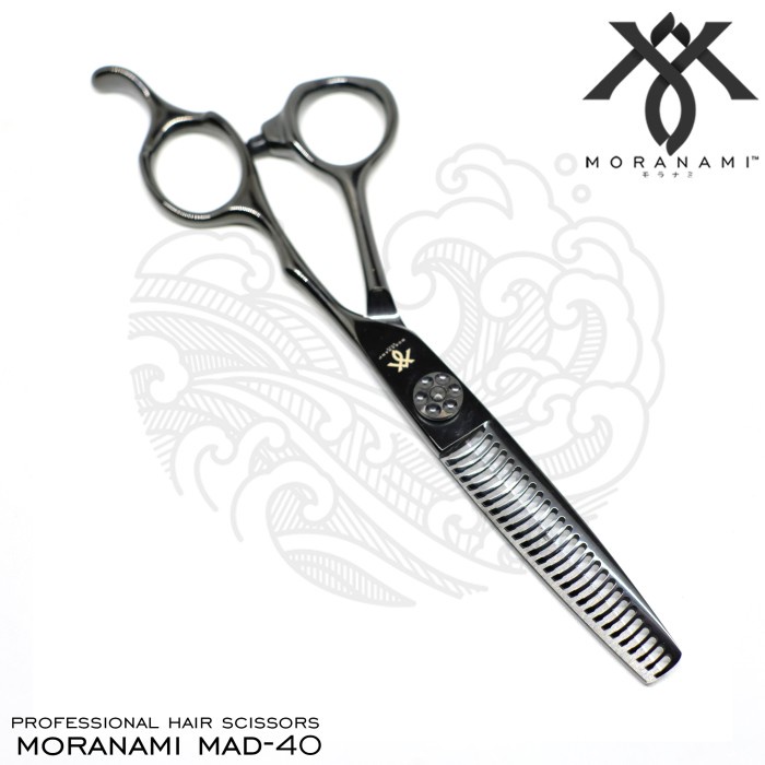 [New Ori] Gunting Sasak Rambut Gunting Salon Tajam Profesional Moranami Mad 40 Diskon