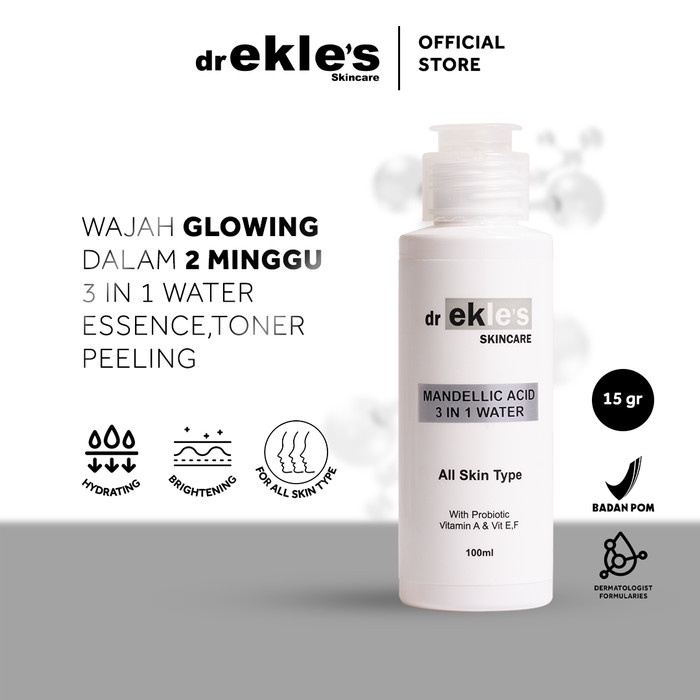 [New Ori] Ekle'S Mandelic Acid 3 In 1 Water  Clinic Dr Ekles  Bpom Diskon