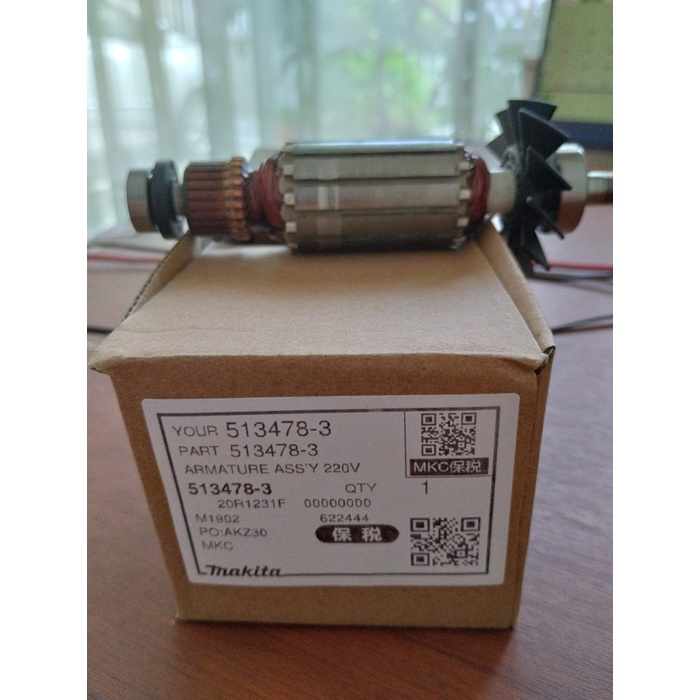 [New] Armature Maktec Mt192 Armature Maktec Mt 192 Part No.513478-3 Original Diskon