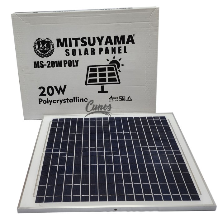 [New] Papan Solar Panel 20 Watt - Papan Panel Surya 20 Watt  Ms-20W Poly  Diskon
