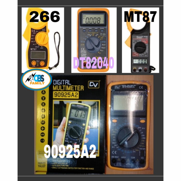 [New] Dv Digital Multimeter Dt82040 / Auto Range Multimeter Diskon