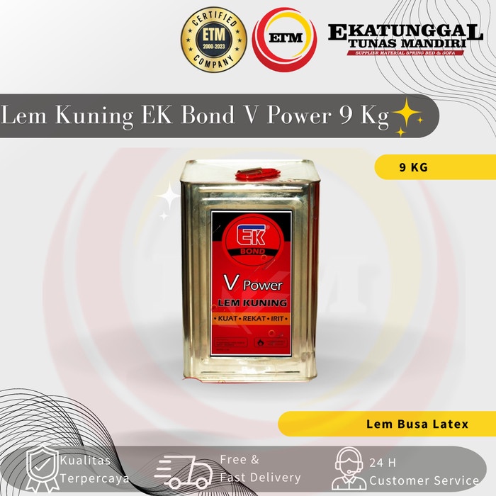

Lem Kuning Ek Bond V Power 9 Kg / Blek