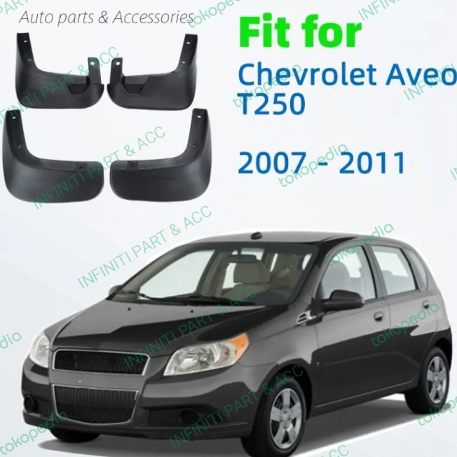 ✅Termurah Karet Karpet Lumpur Mud Guard Chevrolet Aveo T250 Depan Belakang Terbatas