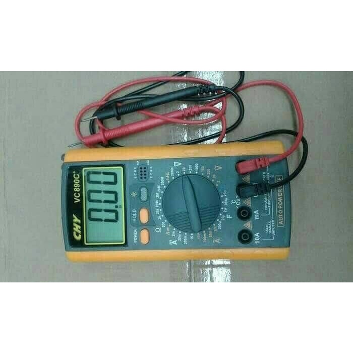 [Original] Multimeter/Multitester Digital Bisa Ukur Kapasitor Dll Komplit Chy890C Terbatas
