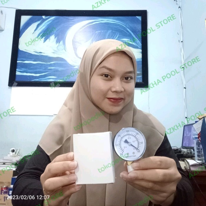 [Original] Pressure Gauge Filter Hayward / Manometer Filter Kolam Renang Hayward Berkualitas