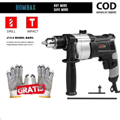 ✅COD Mesin Bor Tangan Listrik Impact Drill 13Mm Bor Tembok Beton Listrik Berkualitas