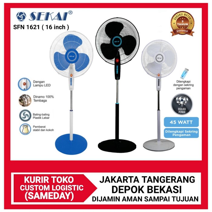 Sekai Kipas Angin Tumpu Sfn 1621 Stand Fan 16 Inch Sfn1621