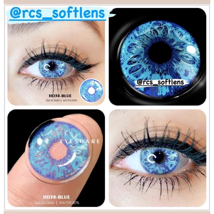 RCS - NEW softlens cosplay halloween biru kuning