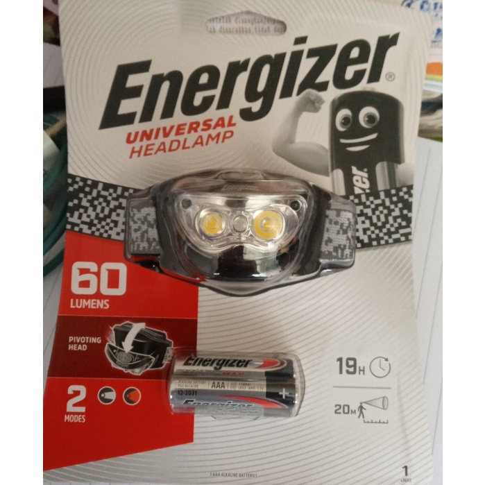 Headlamp Energizer 60 Lumens Headlight Senter Kepala Energizer