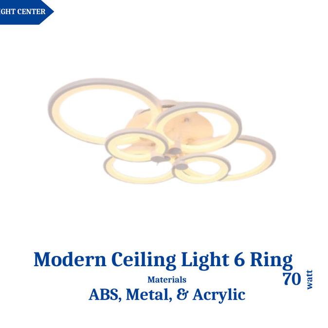 Lampu Led Plafon Hias Atap Rumah Modern Minimalis Remote Control Sabrielstore