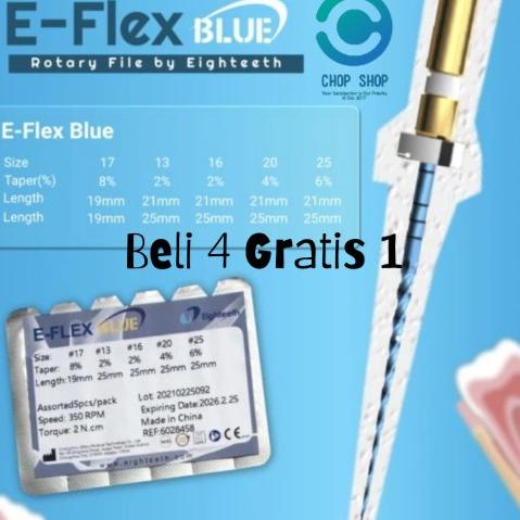 ORIGINAL E-Flex Blue Rotary File EFlex Blue eflex endodontic Protaper Baru