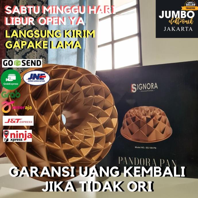 Loyang Sultan Pandora Signora Pan Rosegold Marmer Cetakan Kue Signora