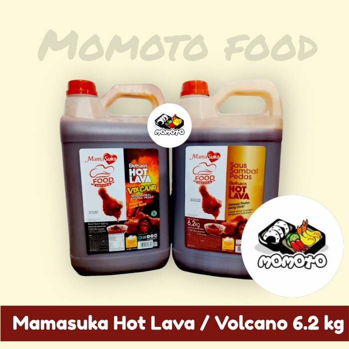

Hot Lava / Volcano 6,2 Kg Jerigen Mamasuka Delisaos Saus Sambal Pedas