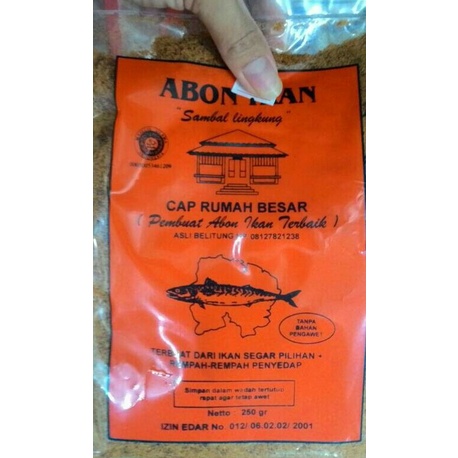 

Sambal Lingkung / Abon Ikan Cap Rumah Besar Asli Belitung 250Gr