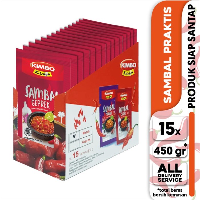 

Kimbo Kitchen Sambal Geprek Inner Box