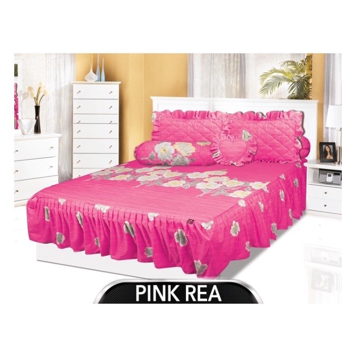 ✅Ori Sprei Rumbai All New My Love Uk 160 X 200 Tinggi 30 Cm Motif Pink Rea Terbatas