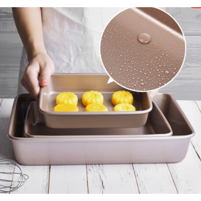 

✅Original Suncity 12.8Inch Roasting And Bake Pan / Loyang Persegi Gold - Yc80254 Terbatas