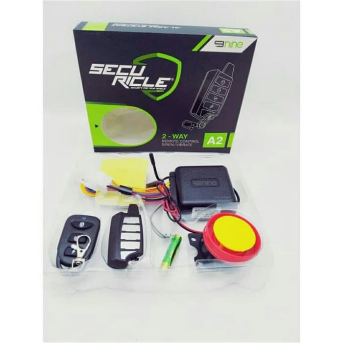 Alarm Remote Motor Nine Luminos A2 Sensor Getar