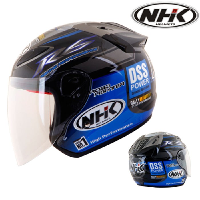 ✅Sale Helm Nhk R6 Motif Dss Power Halface Blue Limited Limited