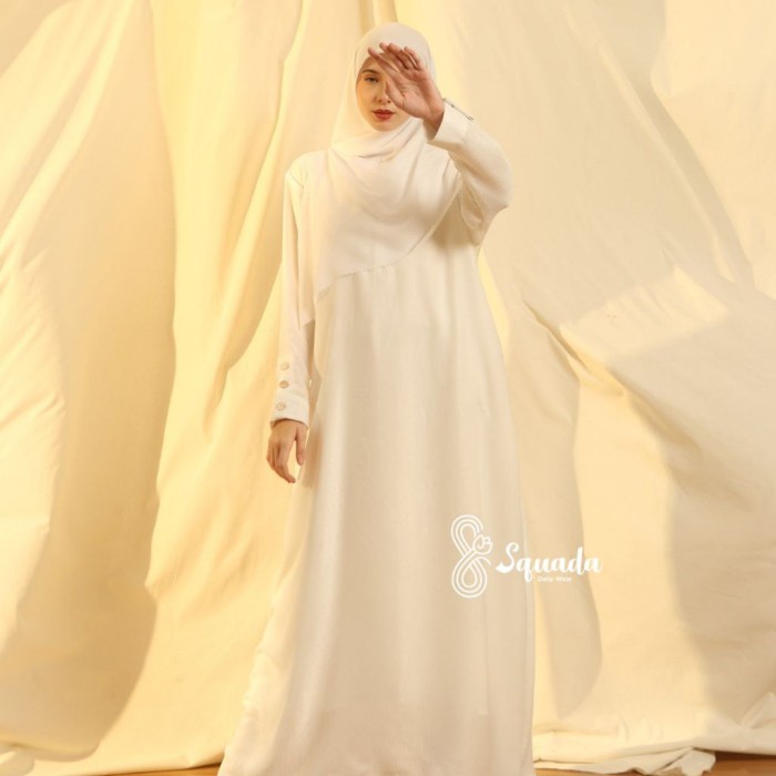 SQUADA MEDINA DRESS ABAYA GAMIS UMROH SILK DRESS LEBARAN