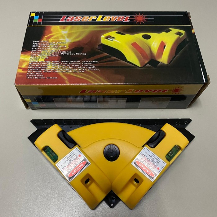 For Sale Laser Siku Sudut Leveling 90 Derajat Laser Merah Waterpass Laser Terbaik