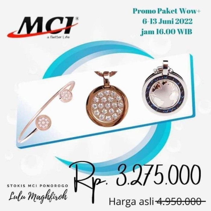 ✨Sale Ready Paket Hemat Kalung Dan Gelang Sehat Sekeluarga Original Mci Berkualitas