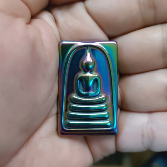 ✨Ready Phra Somdej Rainbow 7 Colors Leklai Lp Somporn Temple Thai Limited