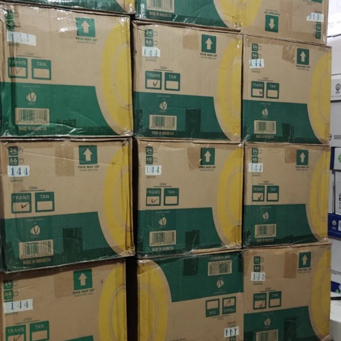 

✨Sale Lakban Isolasi 1Inc 24Mm Isi 144Pcs Terbatas