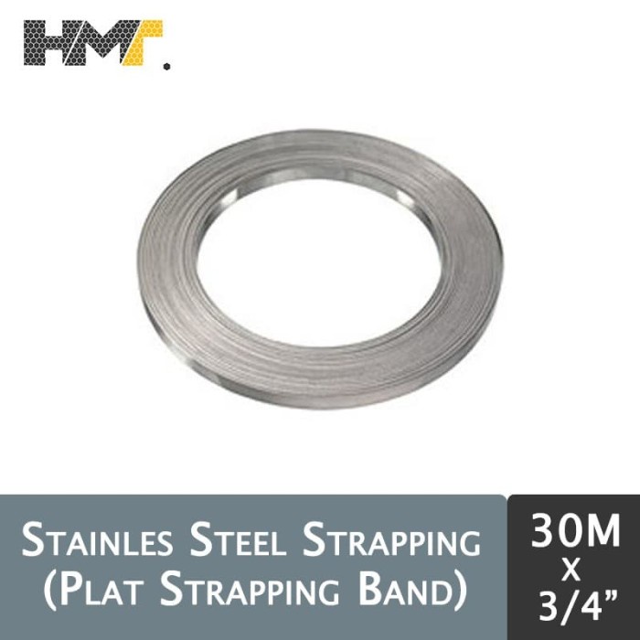

✨Sale Plat Strapping Band / Steel Strapping 3/4 Inch X 30 Meter Band-It 30M Terbatas