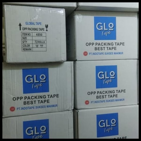 

✨Sale Isolasi Bening Tebal Glo Tape 1/2 Inch Uk. 70 Yard 1 Dus Terbatas