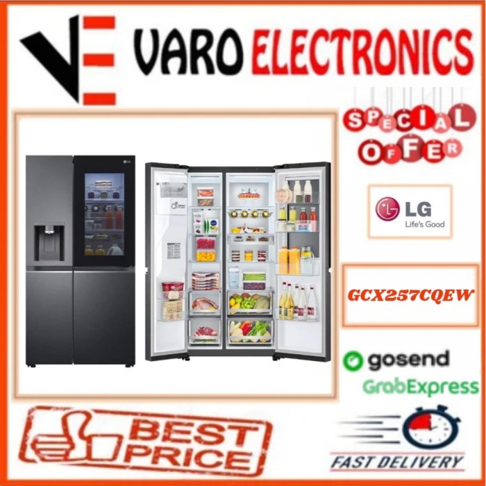 ✨Original Lg Instaview Tok Tok Gcx257Cqew Lg Side By Side Gc-X257Cqew 257Cqew Terbatas