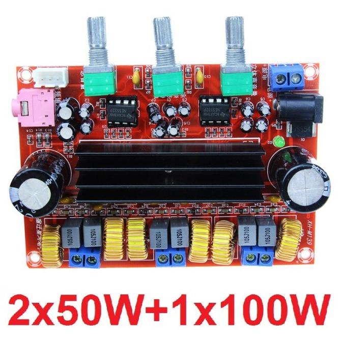 Kit Power Amplifier Class D TPA3116D2 2.1 2x50W+100W TPA3116 D2