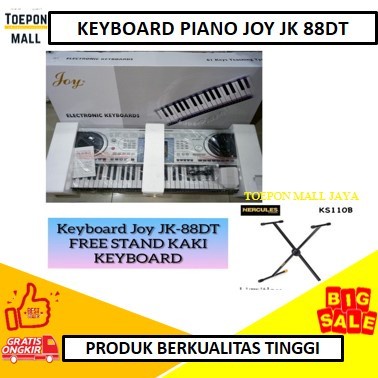✨New Keyboard Piano Joy Jk 88Dt - Jk-88Dt Usb Midi Flashdisk Kaki Keyboard Berkualitas