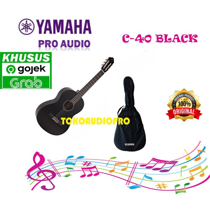 ✨New Yamaha C40Bl Classical Guitar Gitar Klasik Original Berkualitas