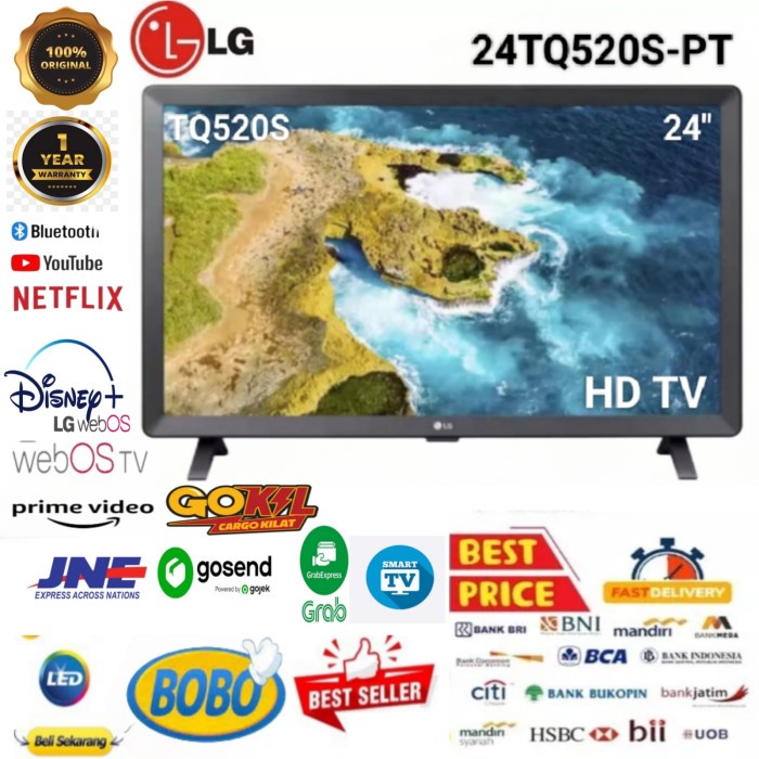 ✨New Lg Smart Tv 24Tq520S - Pt 24 Inch Digital Monitor Tv Diskon