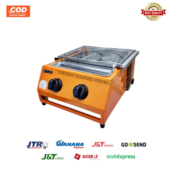 ✨New Ori Twindog Kompor Panggang Grill Sosis Sate Bbq Td 2 Tungku Murah Terbaru
