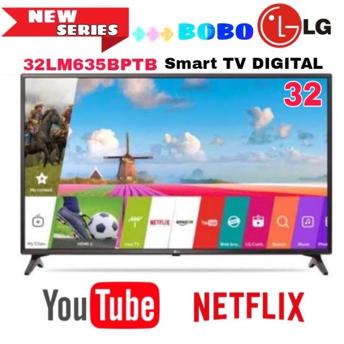 ✨New Lg Led Tv 32Lm635 - 32 Inch Smart Tv Digital Youtube New Series Resmi Berkualitas