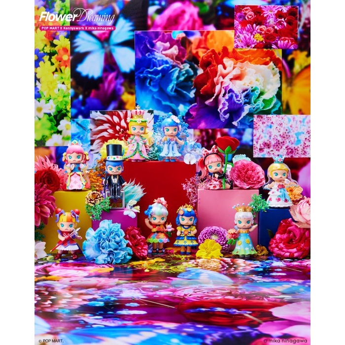 ✨Baru Pop Mart Molly X Mika Ninagawa Flower Dreaming - Fullset Sealed Diskon